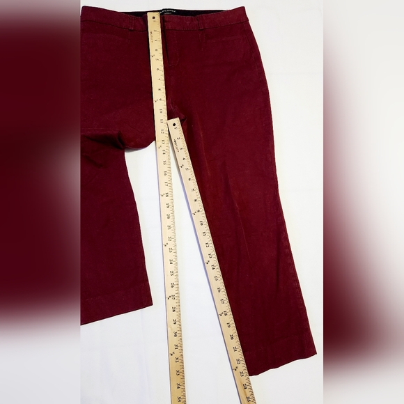 Banana Republic Women's Pants Red Size 12 Jackson Fit Ankle Cotton Blend - Picture 4 of 7